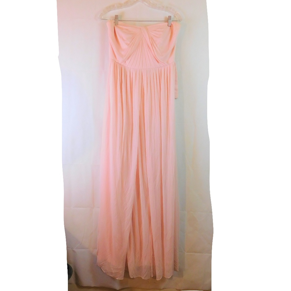 David's Bridal Pale Pink Prom/Bridesmaid Dress